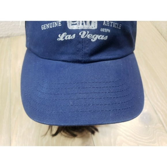 NWT - ESPN Zone Las Vegas Hat NEW Baseball Cap Blue Strapback - Picture 3 of 10